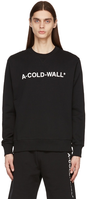 Photo: A-COLD-WALL* Black Essential Logo Sweatshirt