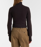 Extreme Cashmere N°302 Lemon cashmere-blend zip-up cardigan