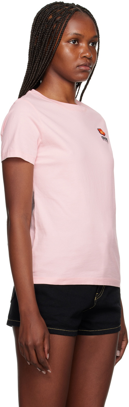 Kenzo Pink Kenzo Paris 'Boke Flower' Crest T-Shirt Kenzo
