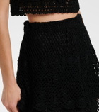 Anna Kosturova Florence cotton crochet miniskirt