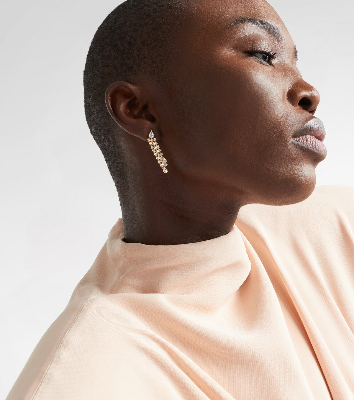 Anita Ko 18kt gold drop earrings with diamonds