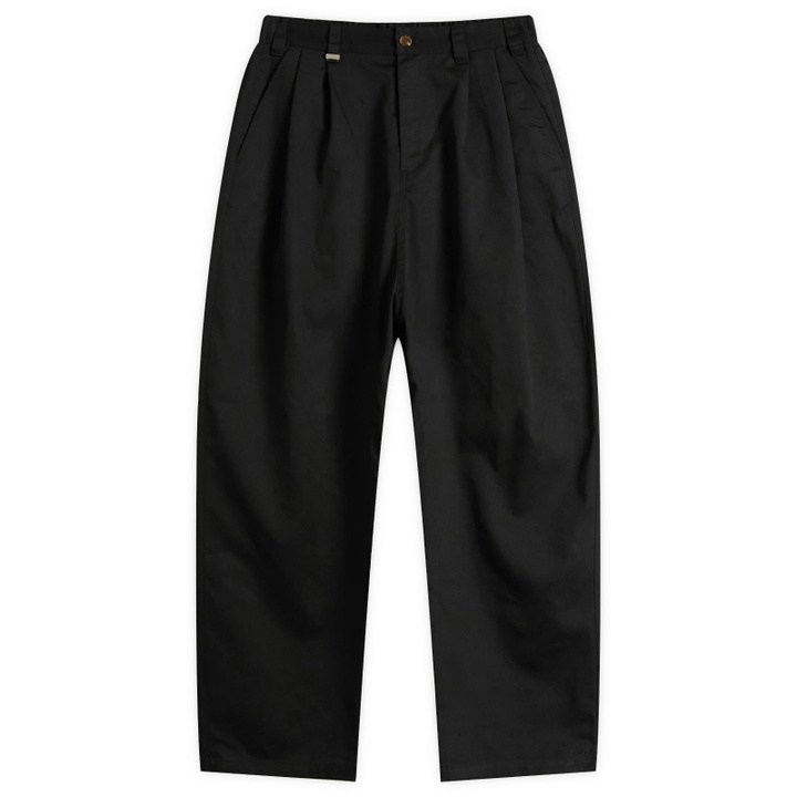 Photo: Metalwood Studio Men's Elastic Waist Baggy Pants in Black