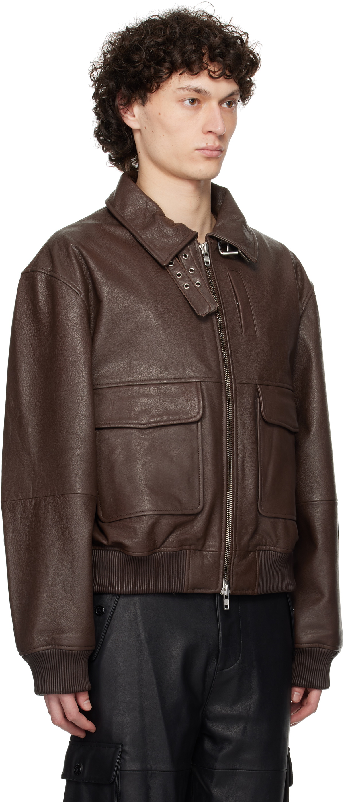 Deadwood Brown Wingman Leather Jacket