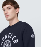 Moncler Logo cotton-blend fleece sweatshirt