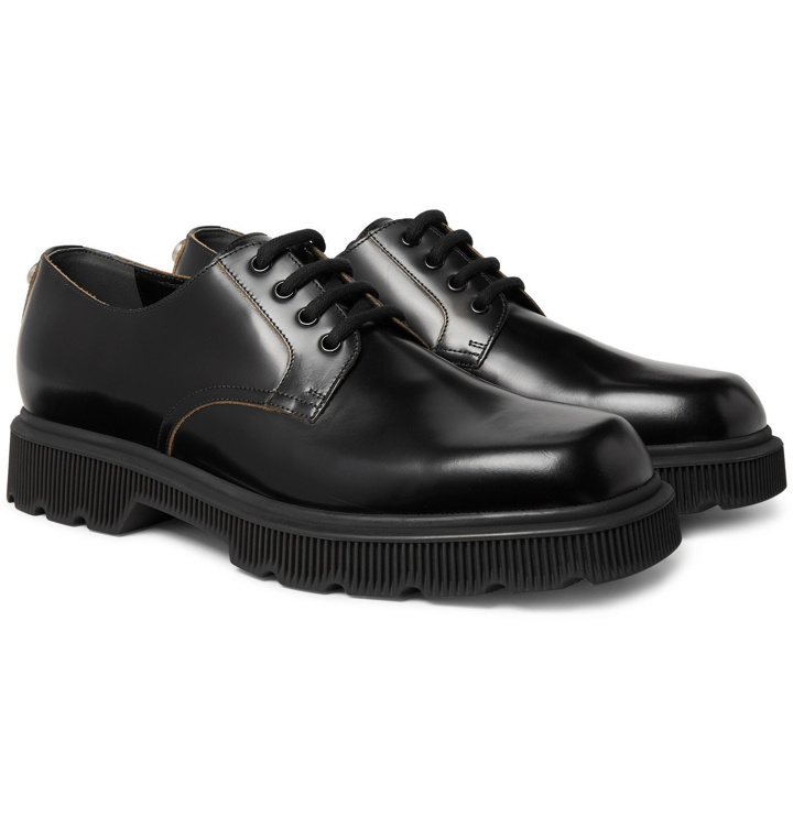 Photo: Gucci - Mystras Leather Derby Shoes - Black