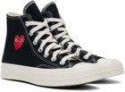 COMME des GARÇONS PLAY Black Converse Edition Chuck 70 OG Single Heart Sneakers