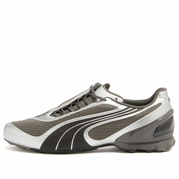 Photo: Puma V1.25 Metallic Sneaker in Shadow Gray/Black