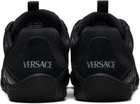 Versace Black Galaxia Leather Sneakers