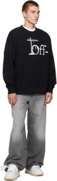 Off-White Black Shared Logo Skate Crewneck Sweatshirt