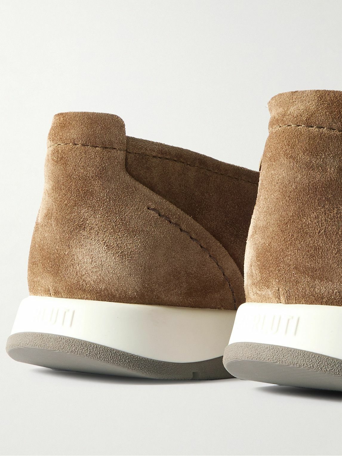 Berluti - Echappée Suede Loafers - Brown