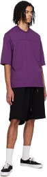MASTERMIND WORLD Purple Paneled T-Shirt
