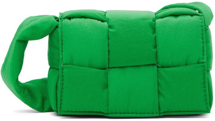 Photo: Bottega Veneta Green Cassette Messenger Bag
