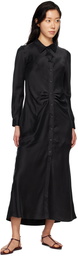 Silk Laundry Black Kate Maxi Dress