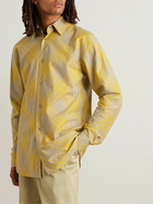 Burberry - Checked Cotton-Twill Shirt - Yellow