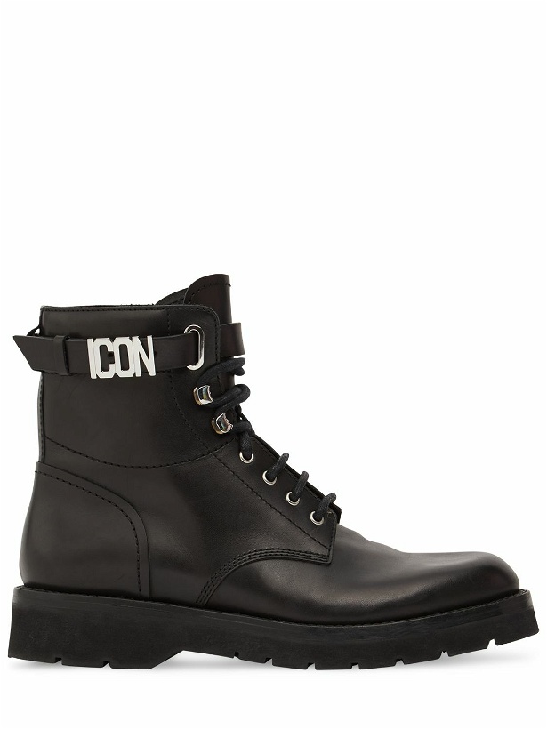 Photo: DSQUARED2 - Icon Leather Combat Boots