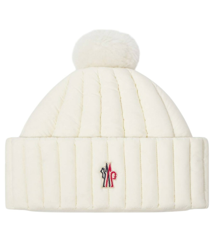 Photo: Moncler Grenoble Down-paneled shearling-trimmed beanie