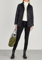 Barbour Beadnell Navy Waxed Cotton Jacket