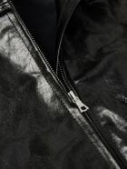 Auralee - Leather Blouson Jacket - Black