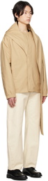 T/SEHNE SSENSE Exclusive Beige Wrap Jacket