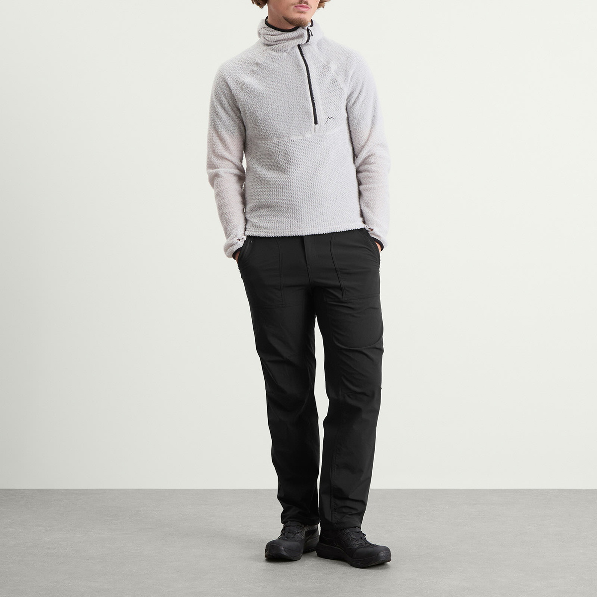 CAYL Men's Alpha Pullover in Grey Ice