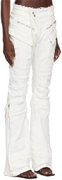 Ottolinger White Frayed Jeans