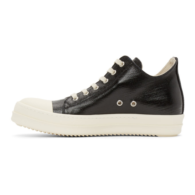 Rick owens black low on sale sneakers