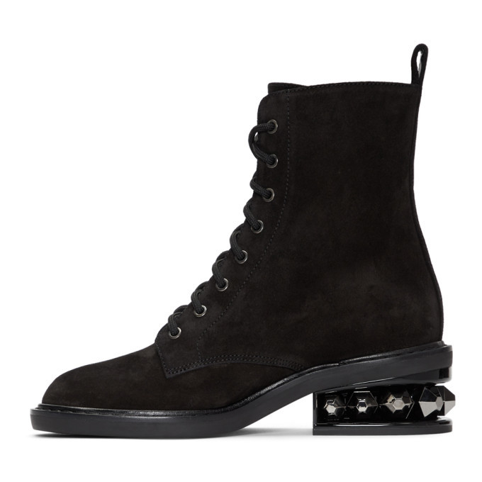 Nicholas Kirkwood Black Suzi Crosta Combat Boots Nicholas Kirkwood