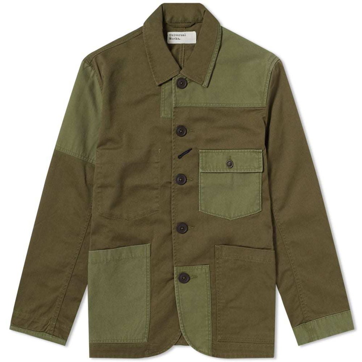 Photo: Universal Works Twill Patched Bakers Jacket