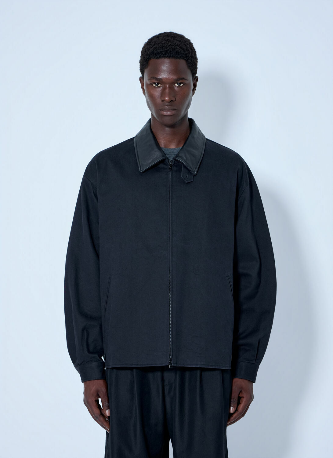 ssstein Sulfur Dyed Brush Chino Zip Jacket