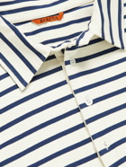 Barena - Scalmana Bastion Stretch-Cotton Jersey Polo Shirt - Blue