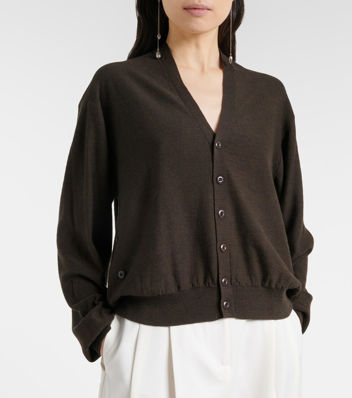 Lemaire Twisted wool-blend cardigan