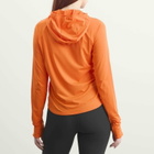Nike Women's ACG Trail UV Hooded Mid Layer Fleece in Safety Orange/Summit White