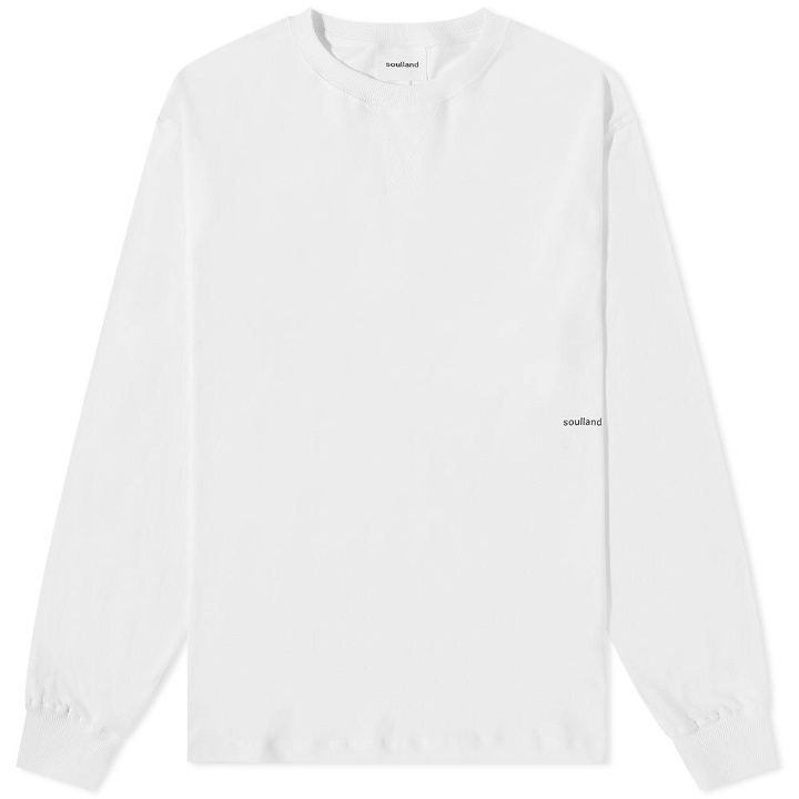 Photo: Soulland Men's Long Sleeve Dima T-Shirt in White