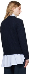 Mark Kenly Domino Tan Navy Kathena Cardigan