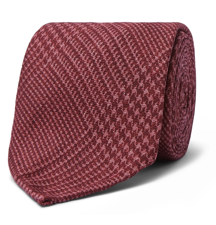Photo: Rubinacci - 7.5cm Printed Silk-Twill Tie - Pink