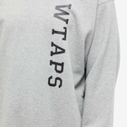 WTAPS Men's Design 01 Logo Sweater in Ash Grey