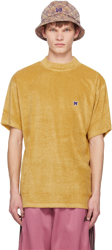 Photo: NEEDLES Yellow Mock Neck T-Shirt