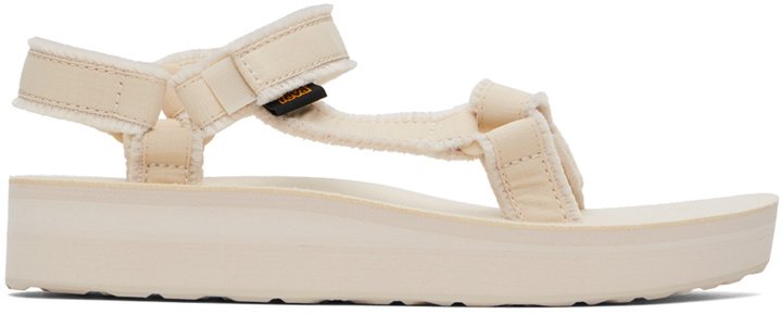 Photo: Teva Off-White Midform Universal Canvas Sandals