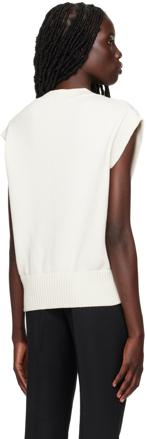 AMI Paris Off-White Ami de Cœur Vest AMI