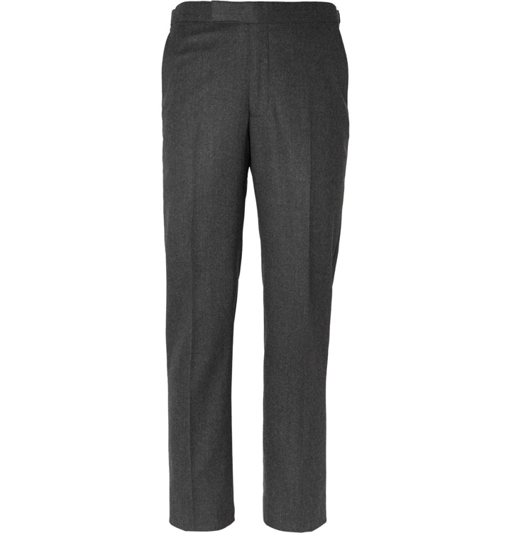 Photo: Richard James - Slim-Fit Wool-Flannel Trousers - Gray