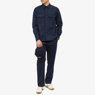 Wood Wood Men's Avenir Herringbone Shirt in Navy