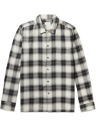 Altea - Harris Checked Cotton and Lyocell-Blend Flannel Shirt - Gray