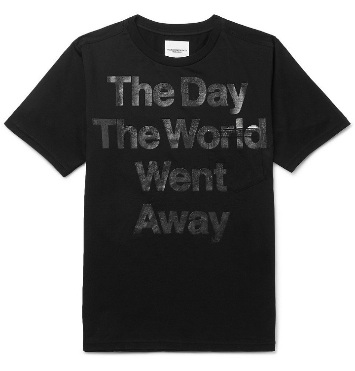 Photo: TAKAHIROMIYASHITA TheSoloist. - Printed Cotton-Jersey T-Shirt - Men - Black