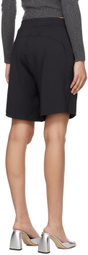 Fax Copy Express Black Relaxed-Fit Shorts