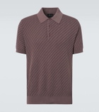 Brioni Cotton, silk, and cashmere polo shirt