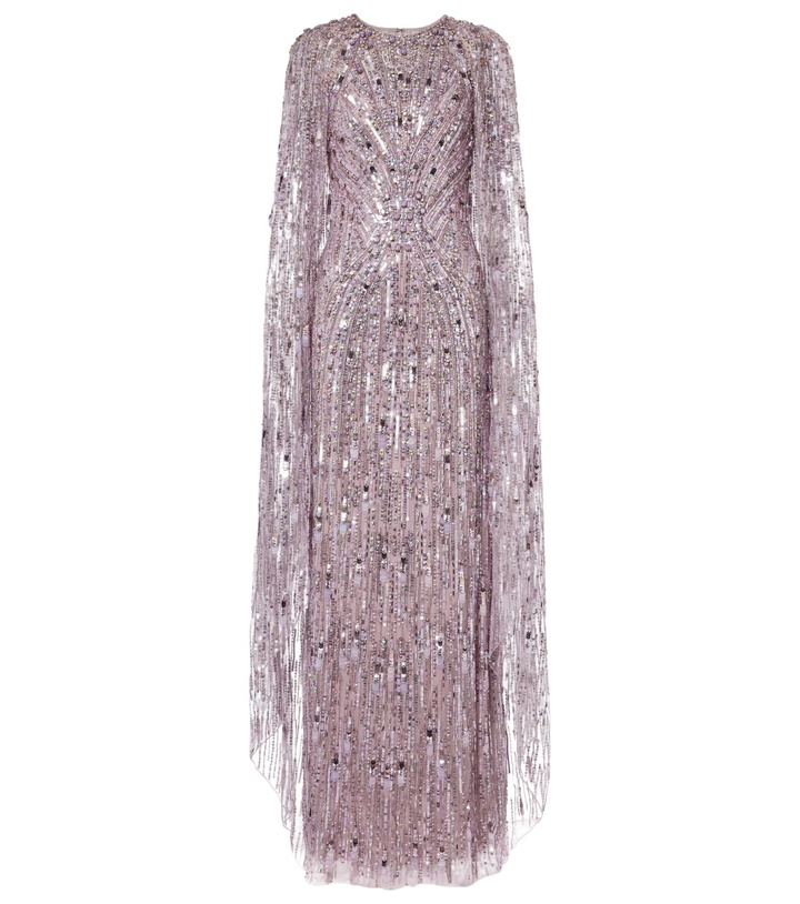 Photo: Jenny Packham Elio embellished caped gown