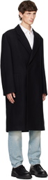 Hugo Black Relaxed-Fit Coat