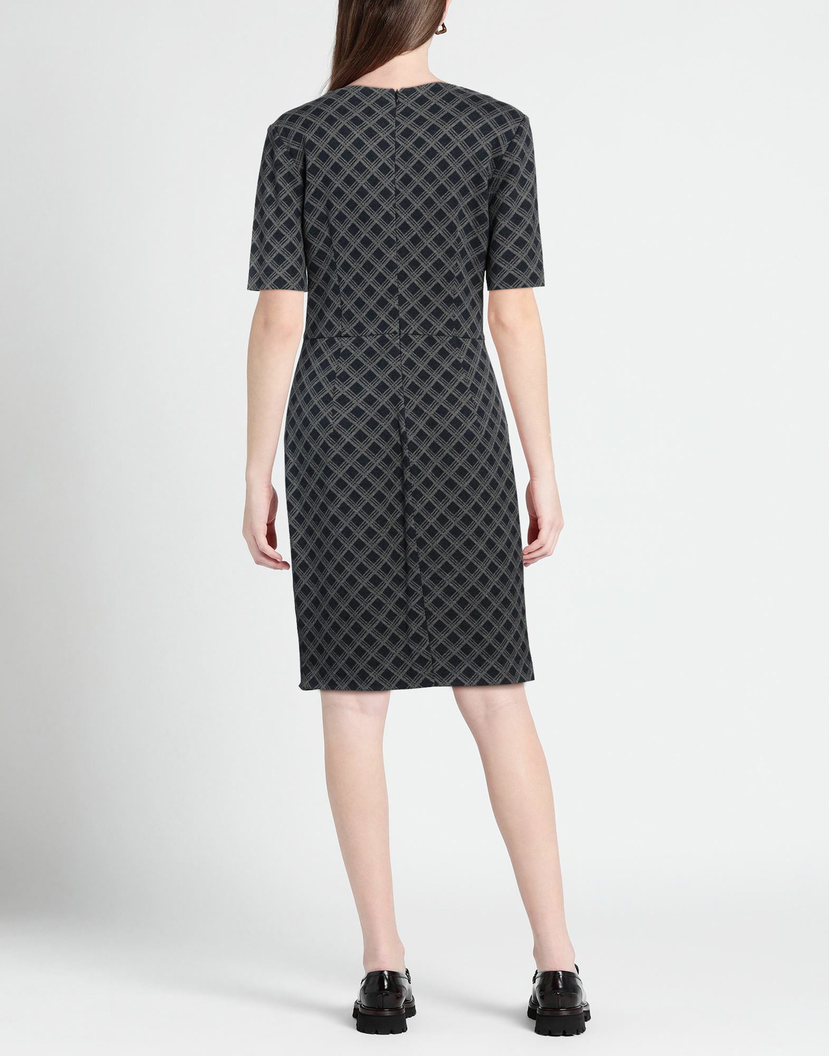 Peserico Womens Midi dress in Grey