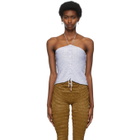 Gauntlett Cheng SSENSE Exclusive Purple V Tank Top
