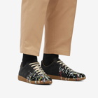 Maison Margiela Men's Painted Replica Sneakers in Black/Multi